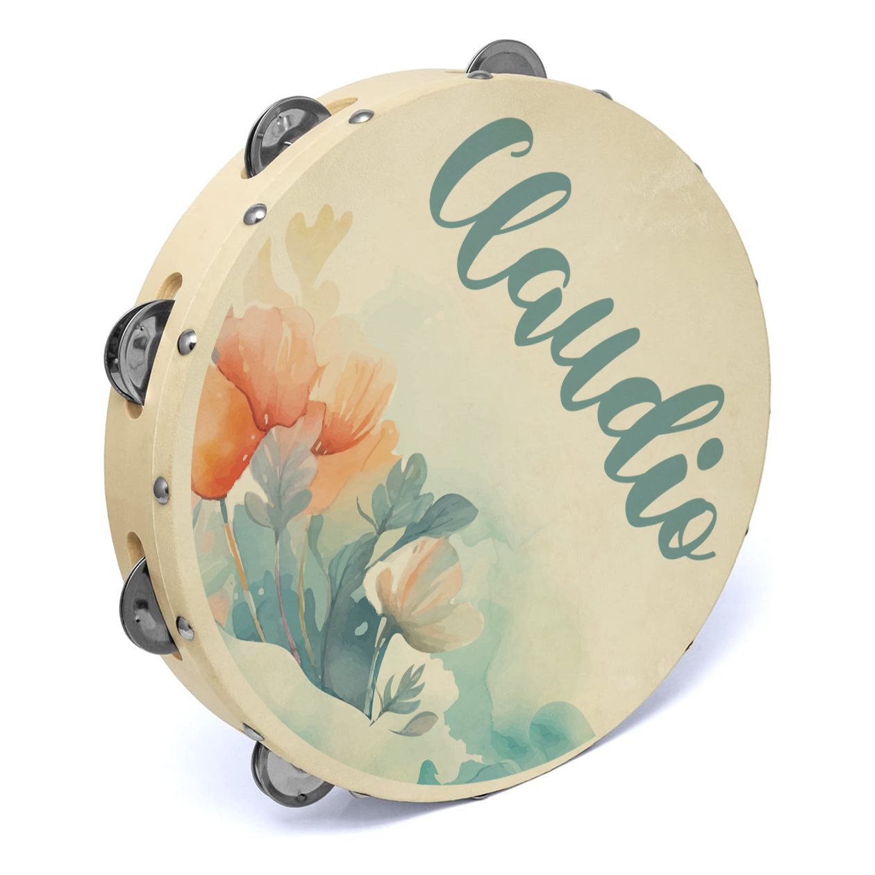 Blue Name - Set da 10 Tamburelli - personalizzati con nomi