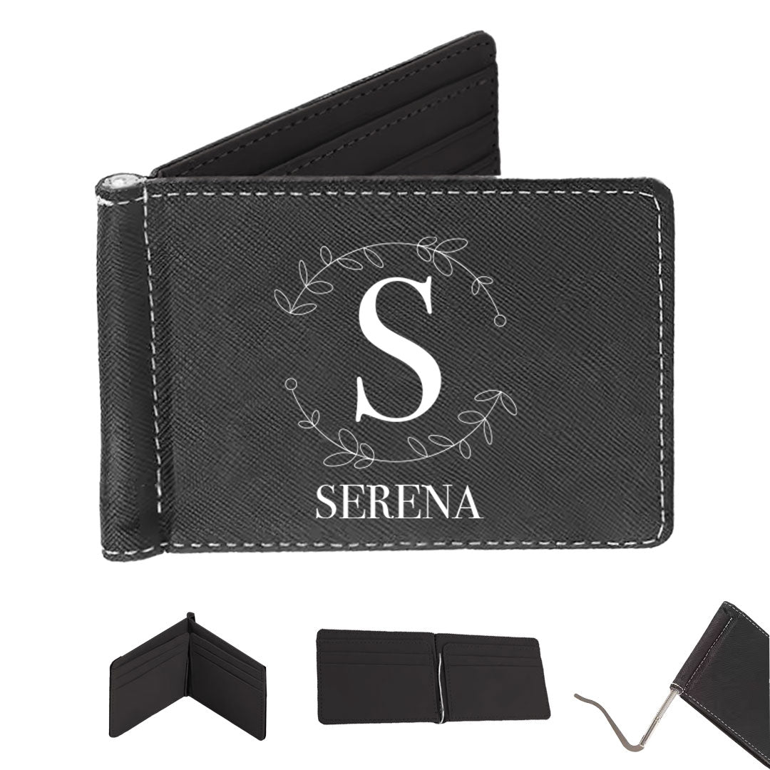 Elegant name - Portafoglio in pelle sintetica Personalizzato con Nome