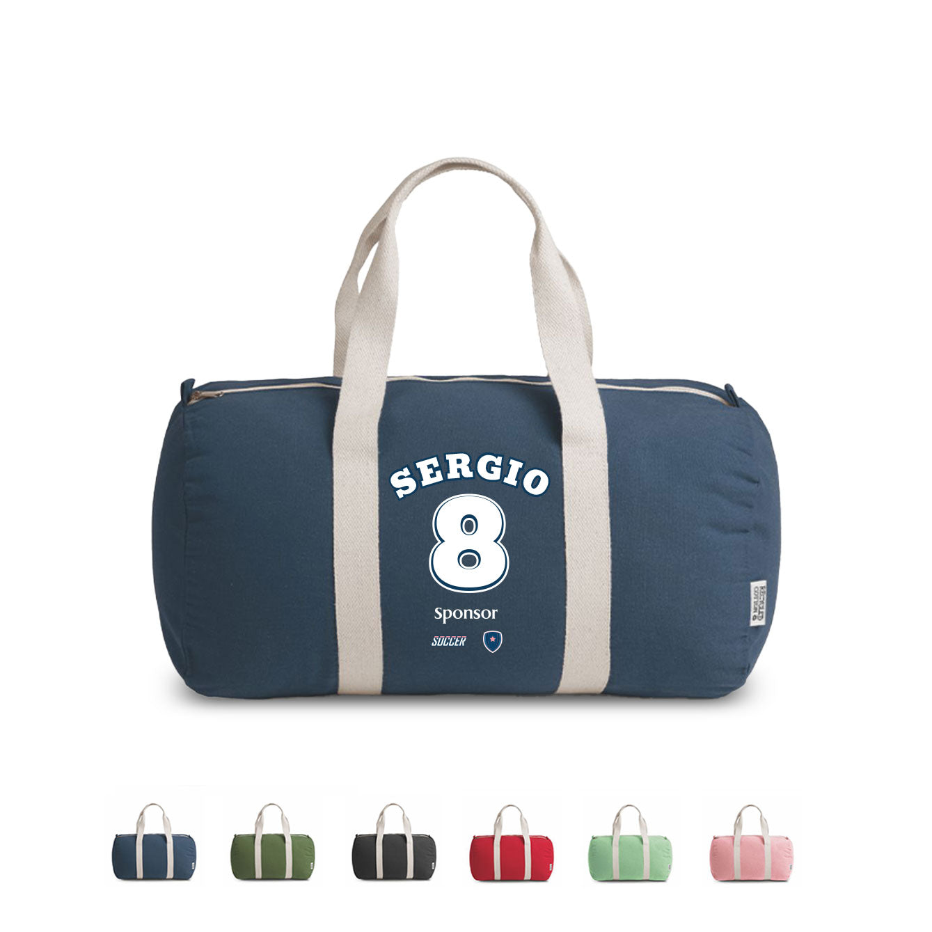 Soccer number - Borsa da palestra - personalizzata con nome e numero