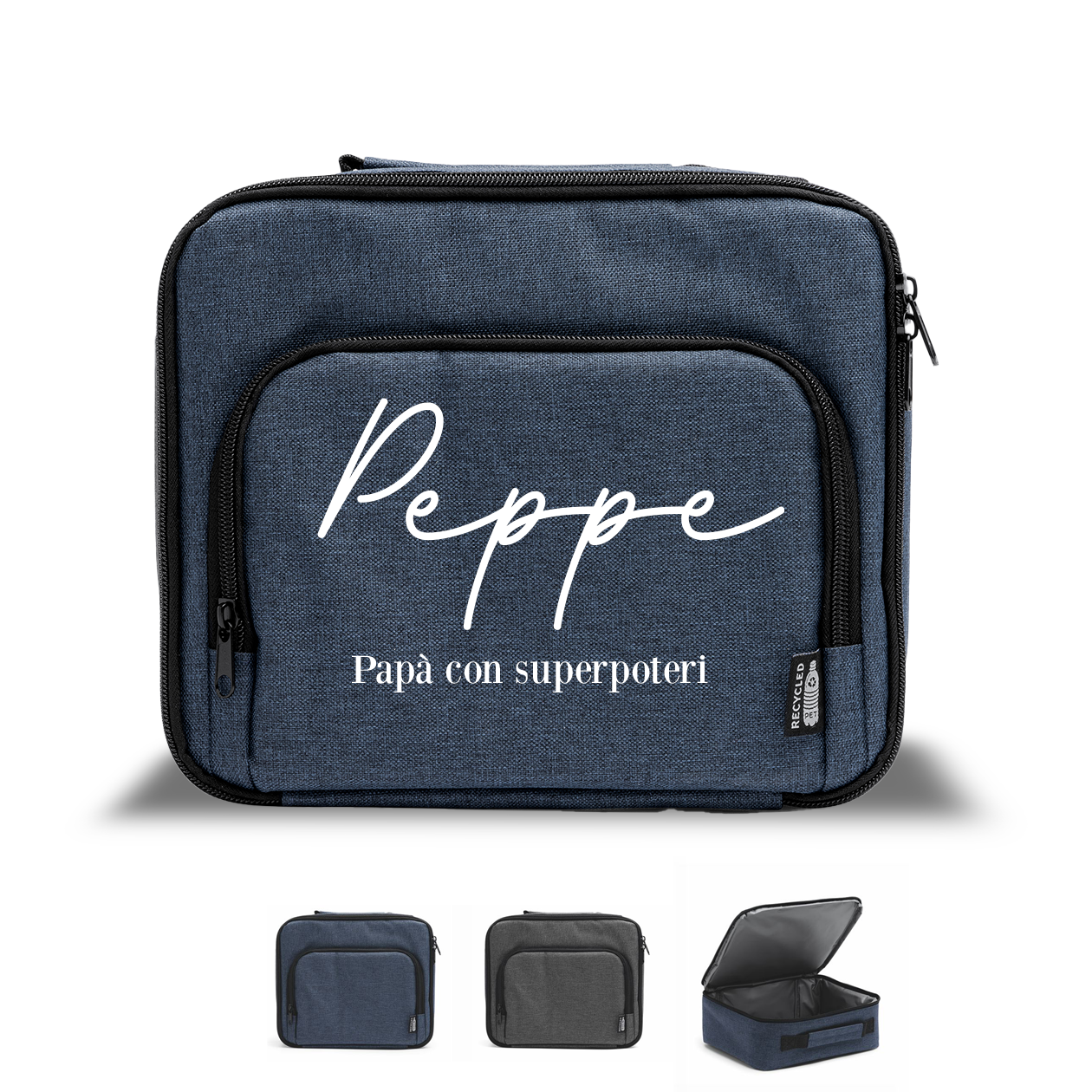Papà con superpoteri - Borsa termica - personalizzata con nome