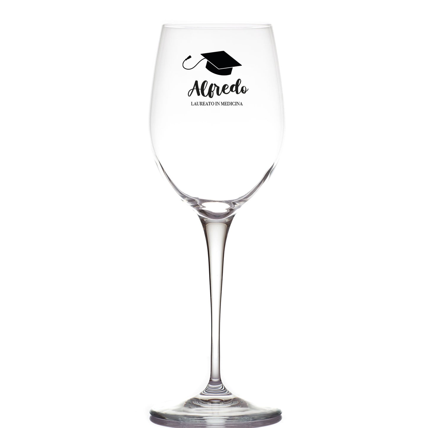 Laureato - Calice Bicchiere da Vino - personalizzato