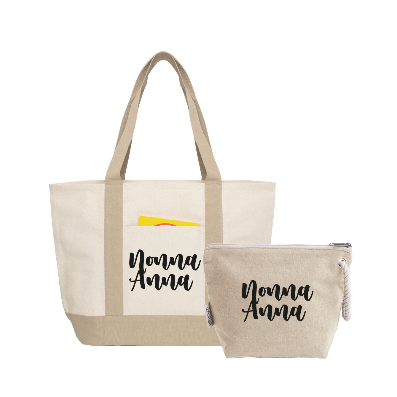 Nonna name - borsa mare & Pochette - Combo - personalizzata con nome