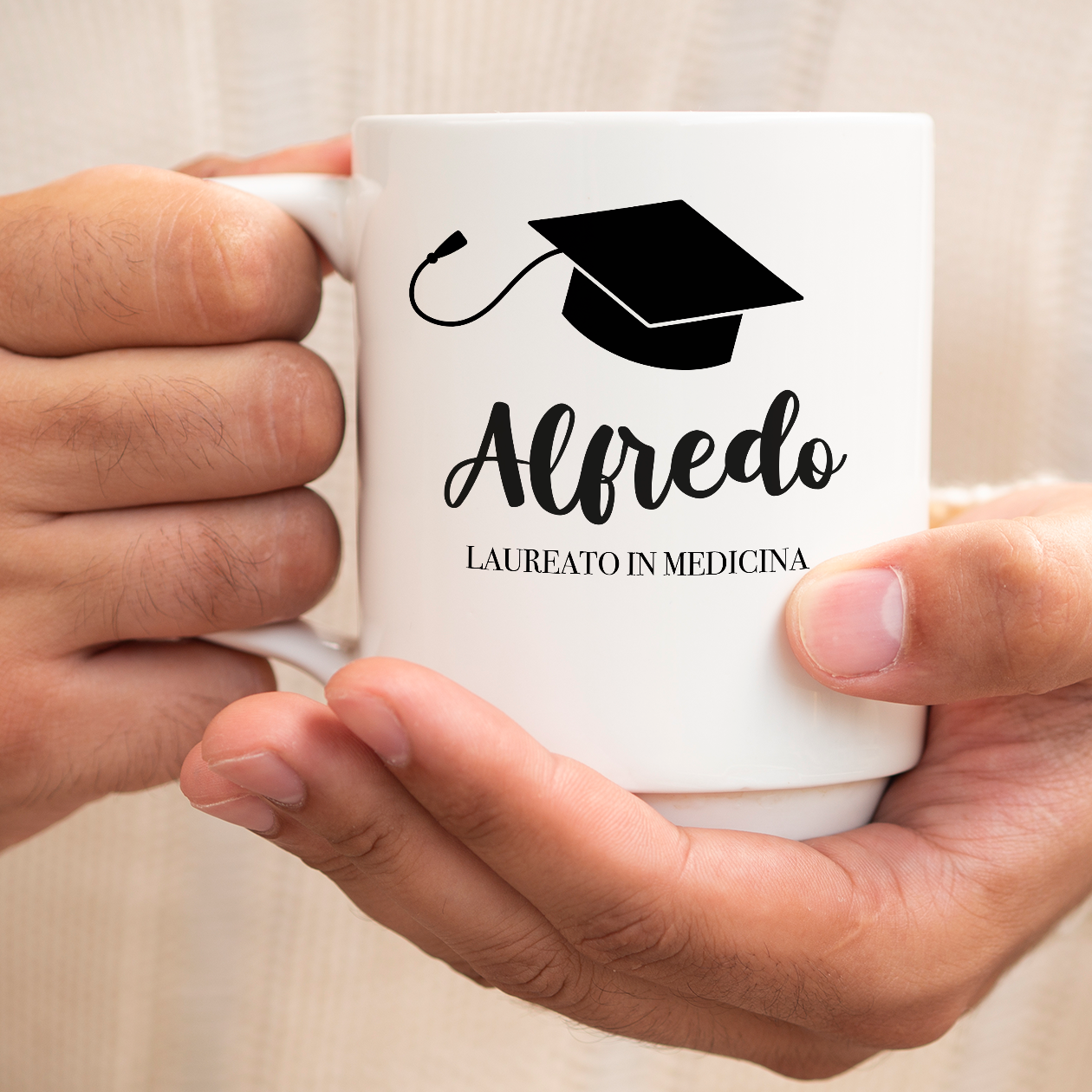 Laureato in... - Tazza mug - personalizzata
