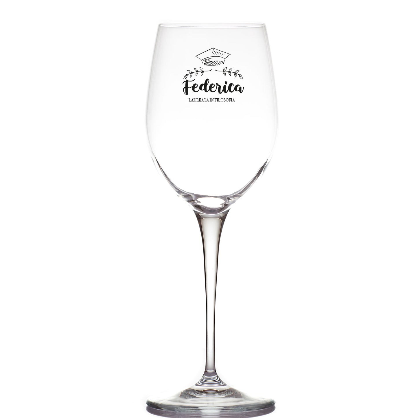 Laureata - Calice Bicchiere da Vino - personalizzato