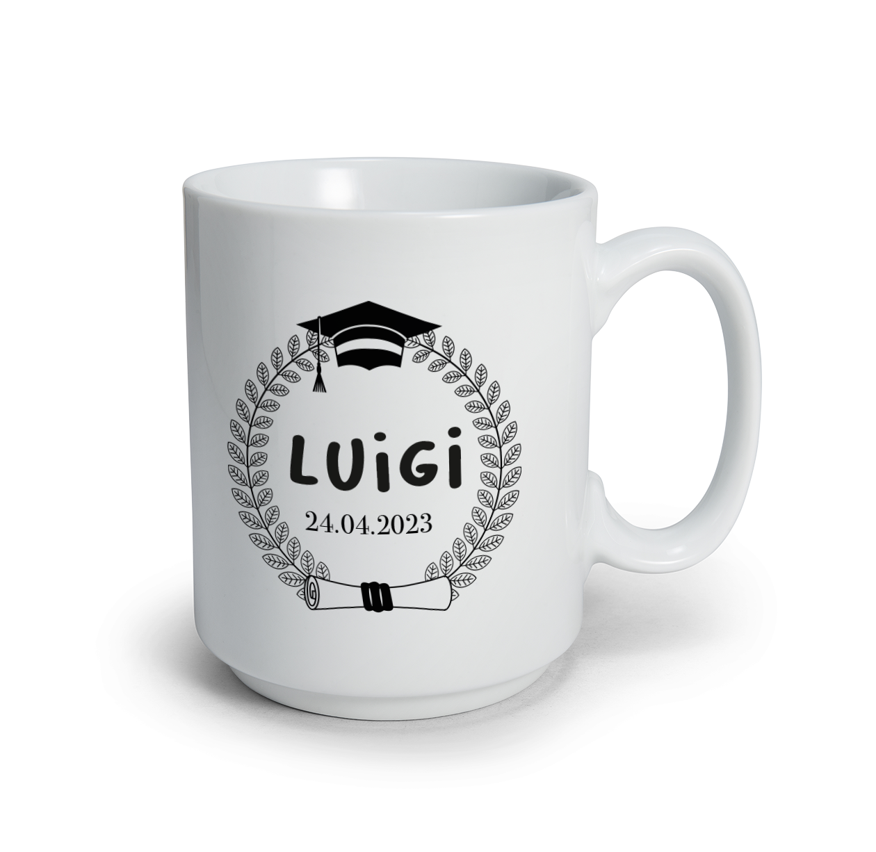 Nome e data - Tazza mug - personalizzata