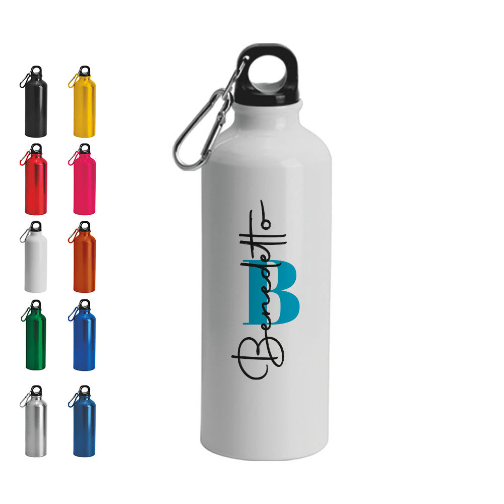 Name and letter - Borraccia Ecosostenibile - personalizzata con nome