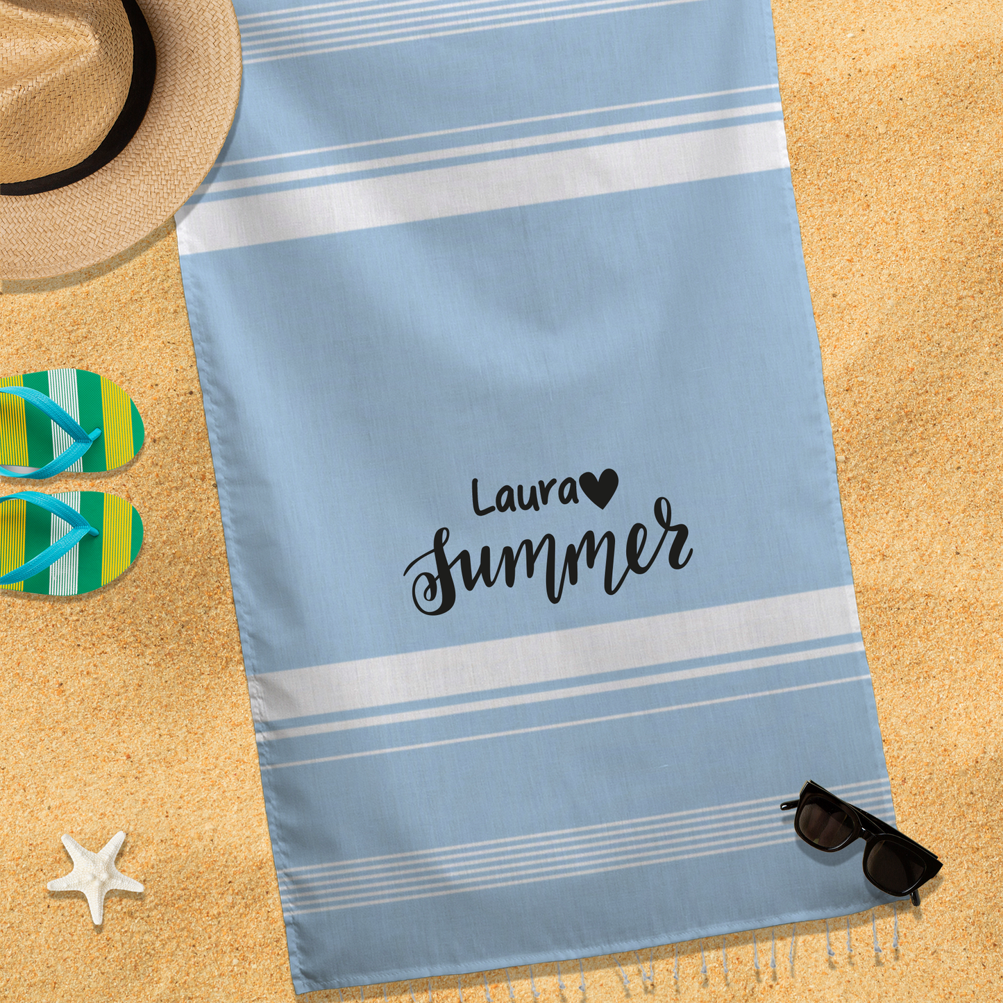 Summer Name - Telo Mare personalizzato con nome