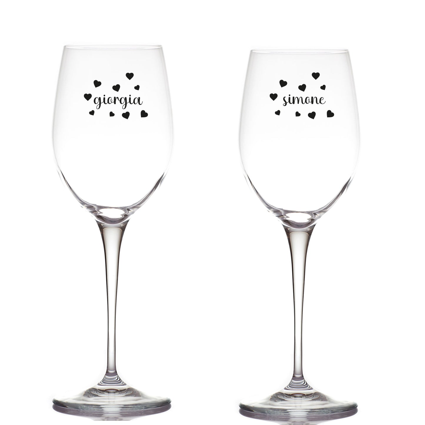 Love name - Coppia di Calici - personalizzati con nomi