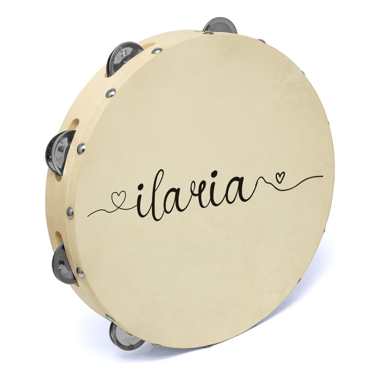 Name Heart - Set da 10 Tamburelli - personalizzati con nomi