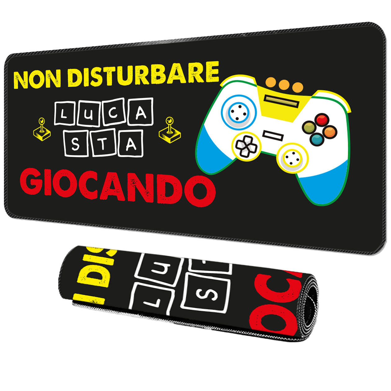 Non disturbare - Tappetino per mouse da gaming - personalizzato con nome