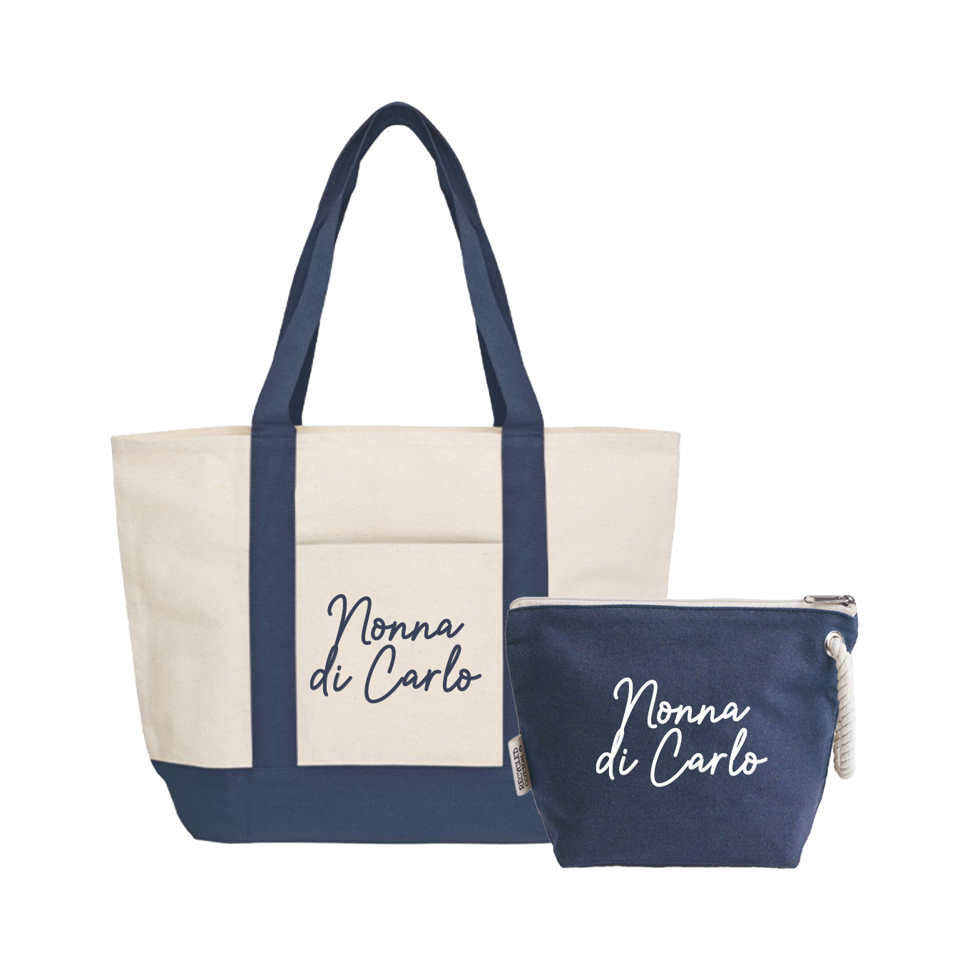 Nonna di... - borsa mare & Pochette - Combo - personalizzata con nome
