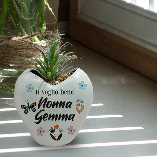Ti voglio bene nonna - Piantina con vaso - personalizzata con nome