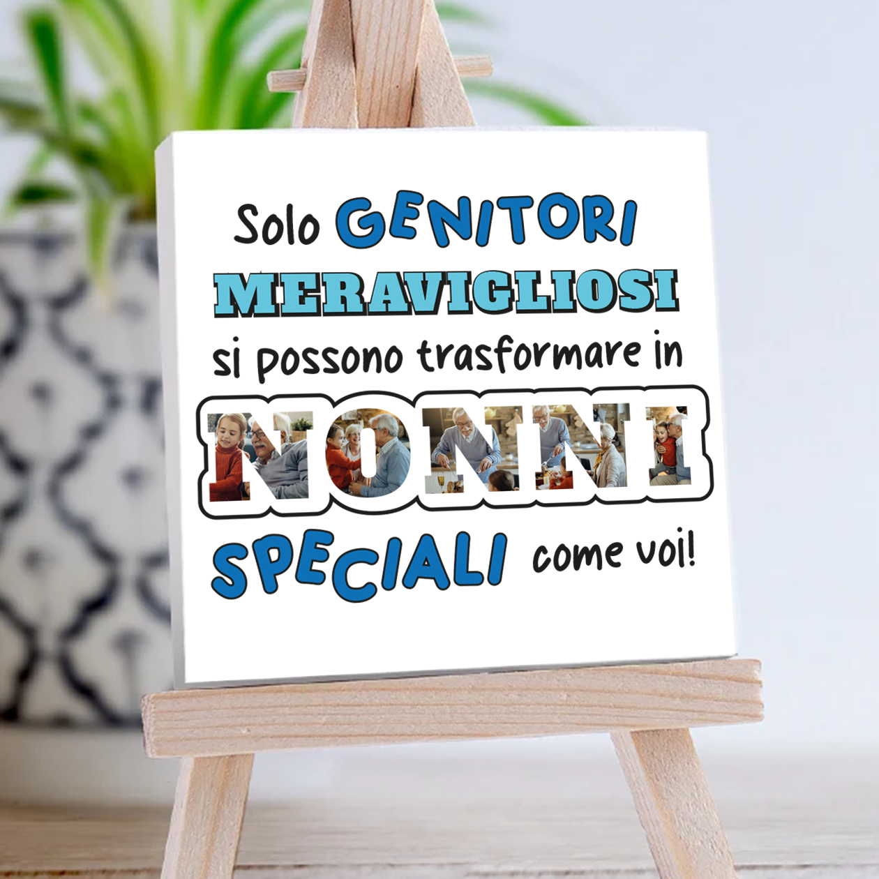 Nonni meravigliosi - Mattonella in Ceramica - personalizzata con foto