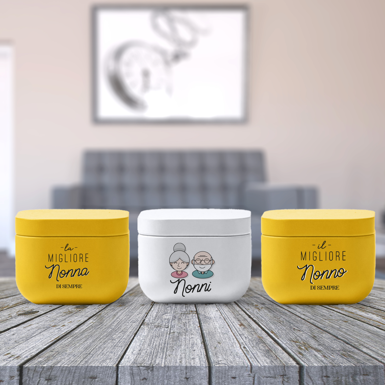 I migliori nonni di sempre - Set di 3 Candele Profumate