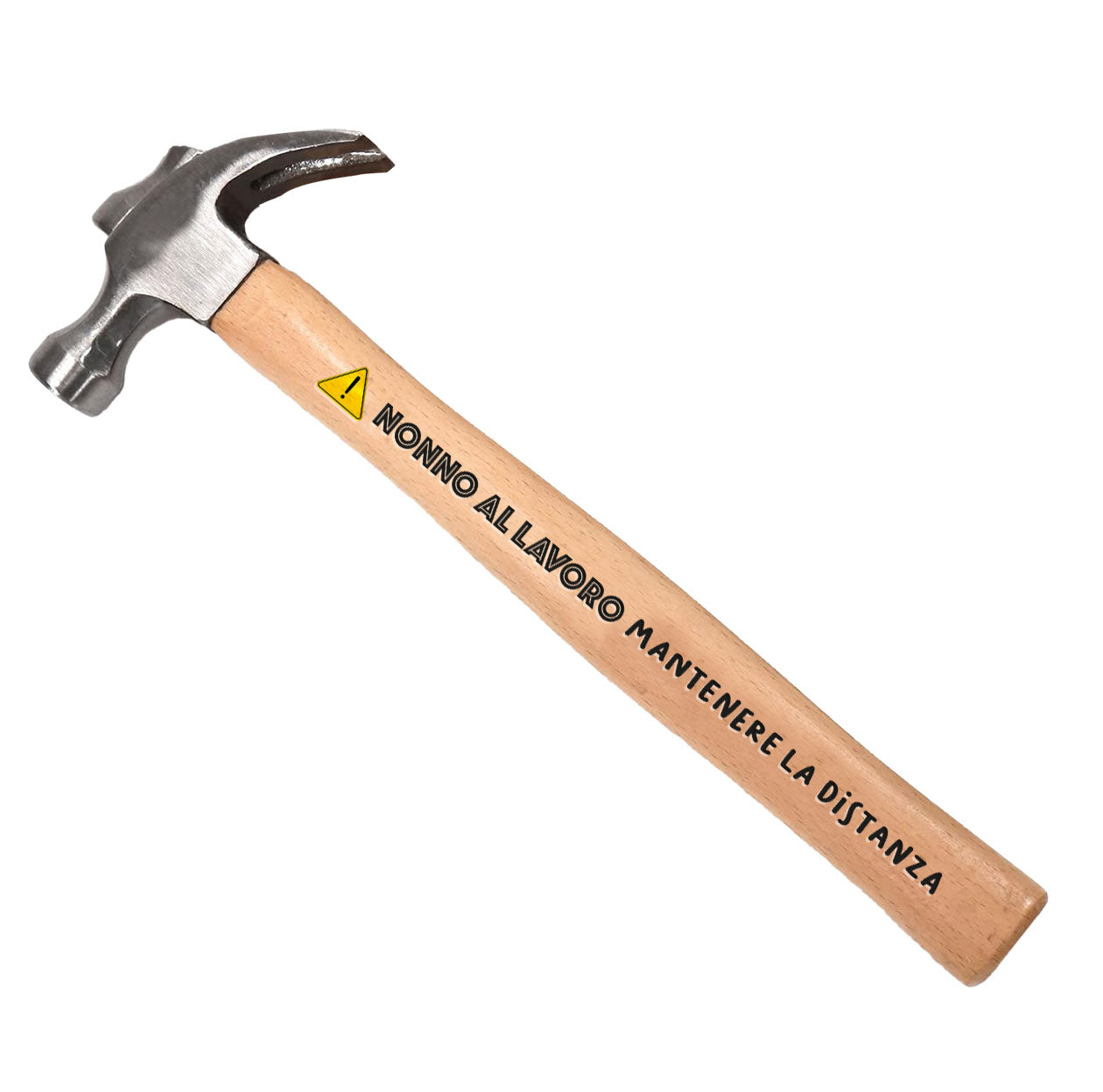 Nonno al lavoro - martello con manico inciso