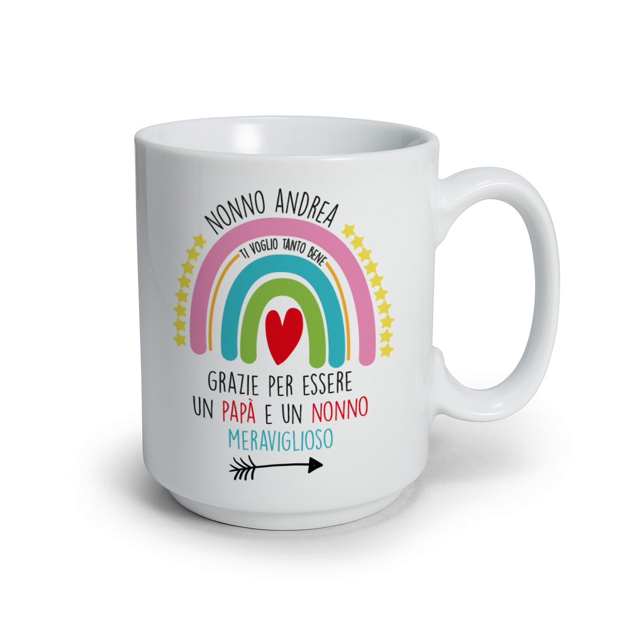 Rainbow - Tazza mug - personalizzata con nome