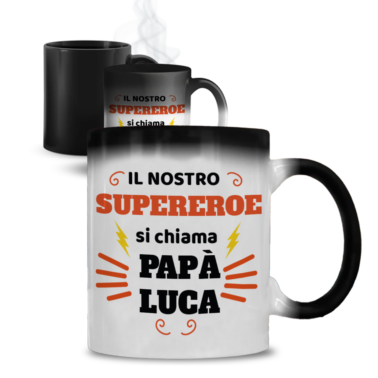 Il nostro supereroe - Tazza Magica - personalizzata con nome