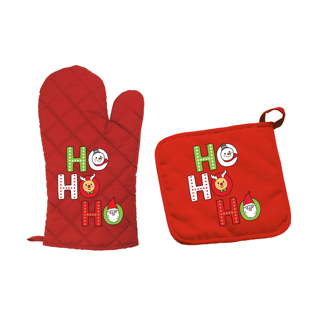 Ho Ho Ho - Set da Cucina Guanto e Presina