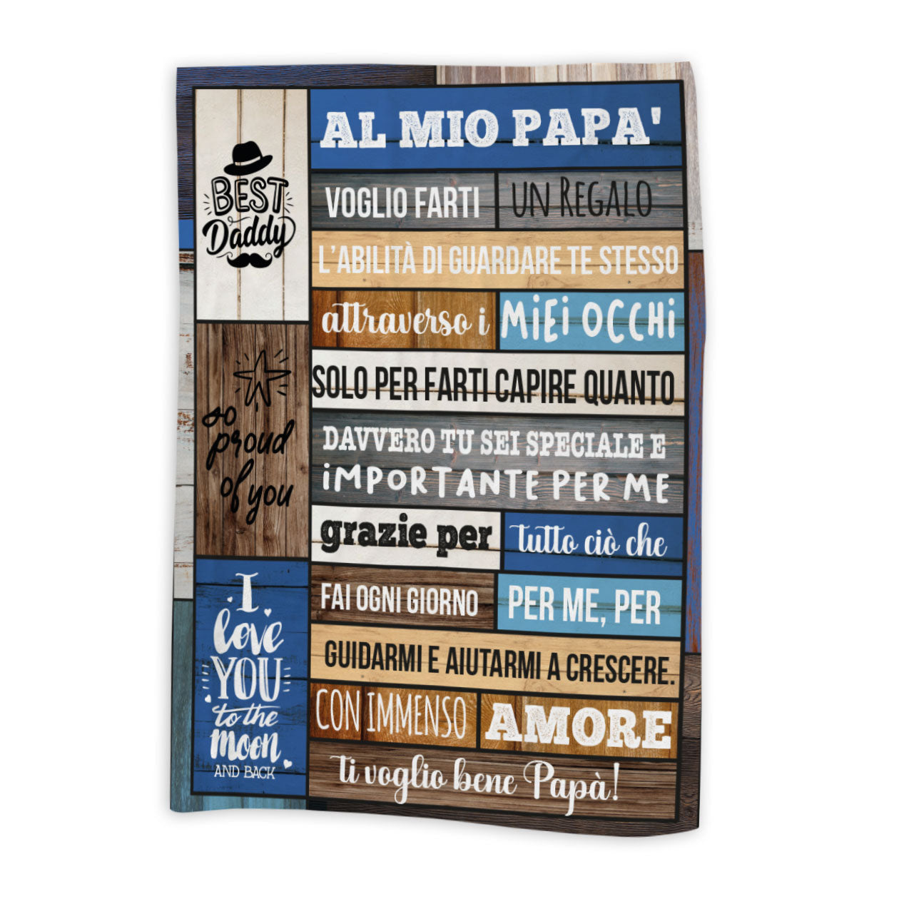 Al mio papà - coperta Idea Regalo Festa del Papà