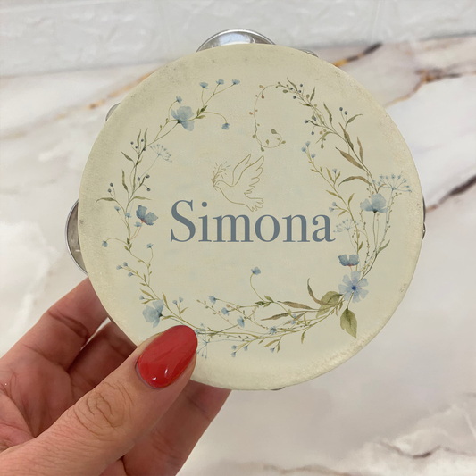 Bird Name - Set da 10 Tamburelli - personalizzati con nomi