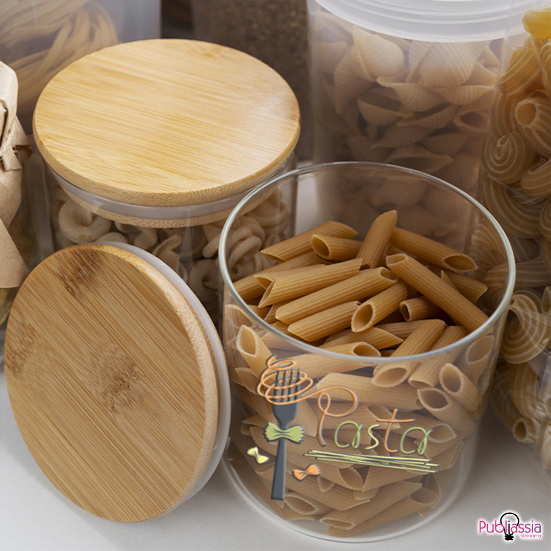 Pasta - Set 2 barattoli salvafreschezza - borosilicato