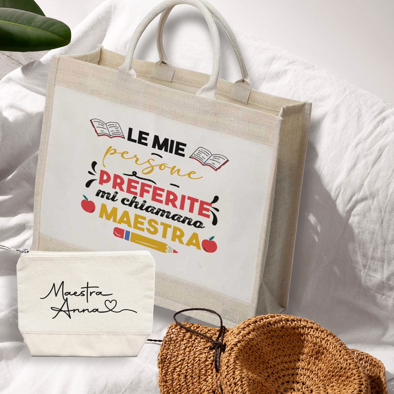 Le mie persone preferite mi chiamano maestra - Borsa mare & Pochette - Combo