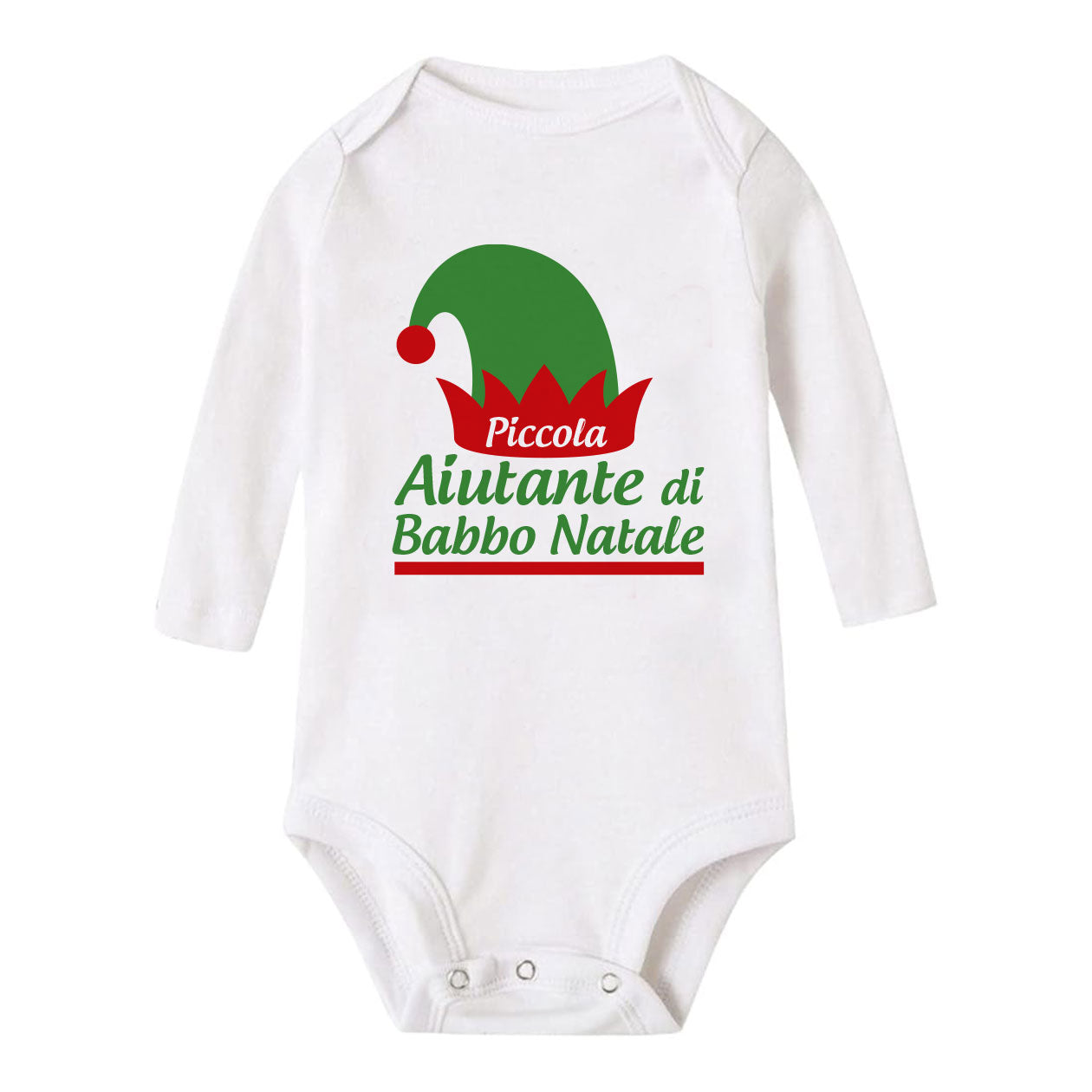 Piccola aiutante di Babbo Natale - Tutina neonato - body