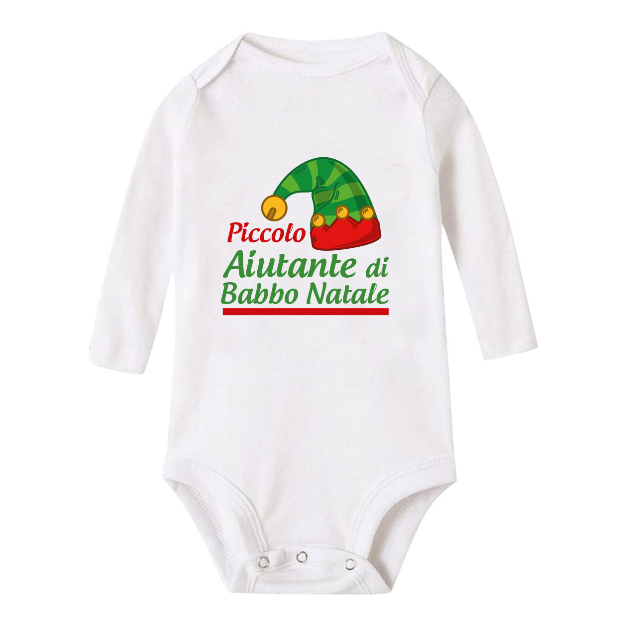 Piccolo aiutante di Babbo Natale - Tutina neonato - body
