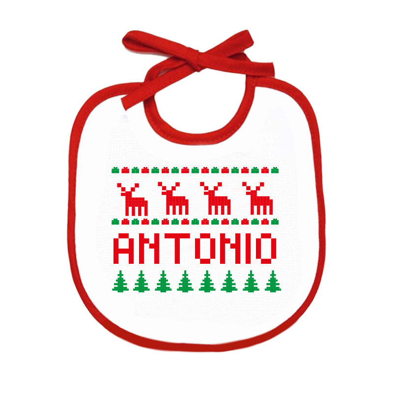 Christmas Style - Bavetto - personalizzato con nome