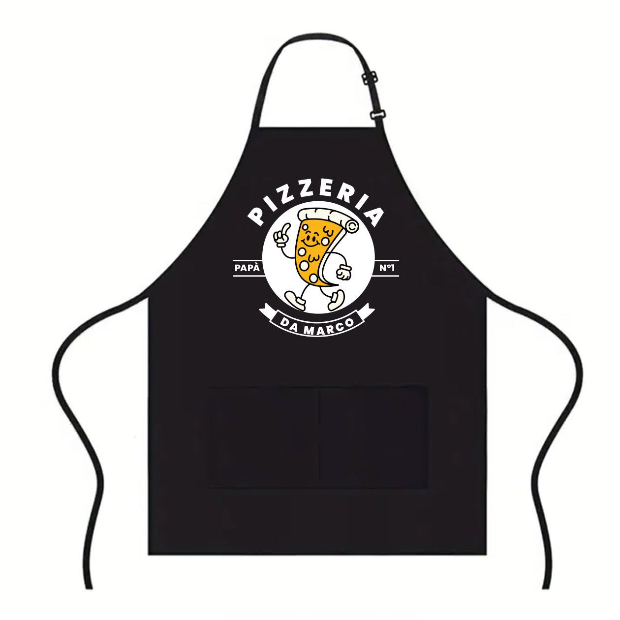 Papà pizzeria n 1 - Grembiule da Cucina - personalizzato con nome
