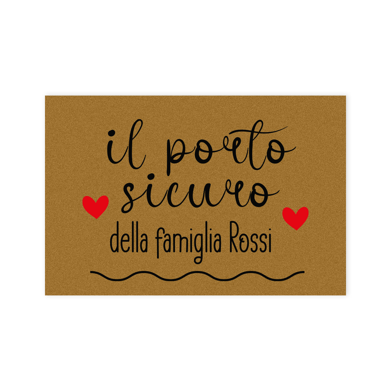 Il porto sicuro - Tappeto - personalizzato con cognome