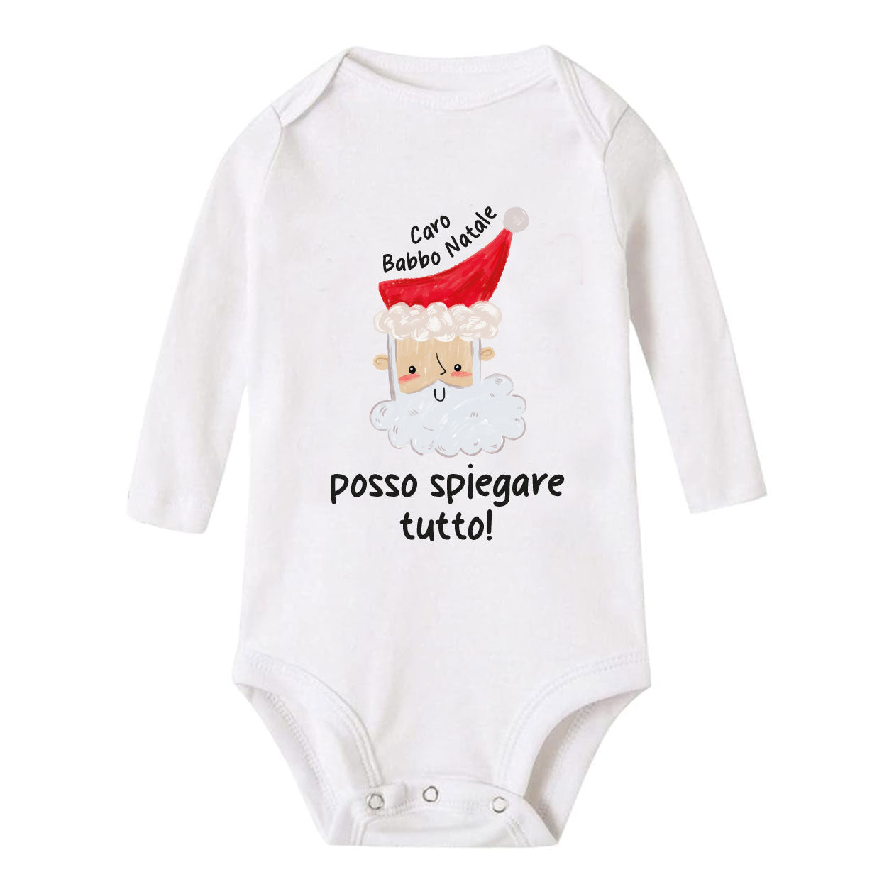 Caro Babbo Natale posso spiegare tutto - Tutina neonato - body