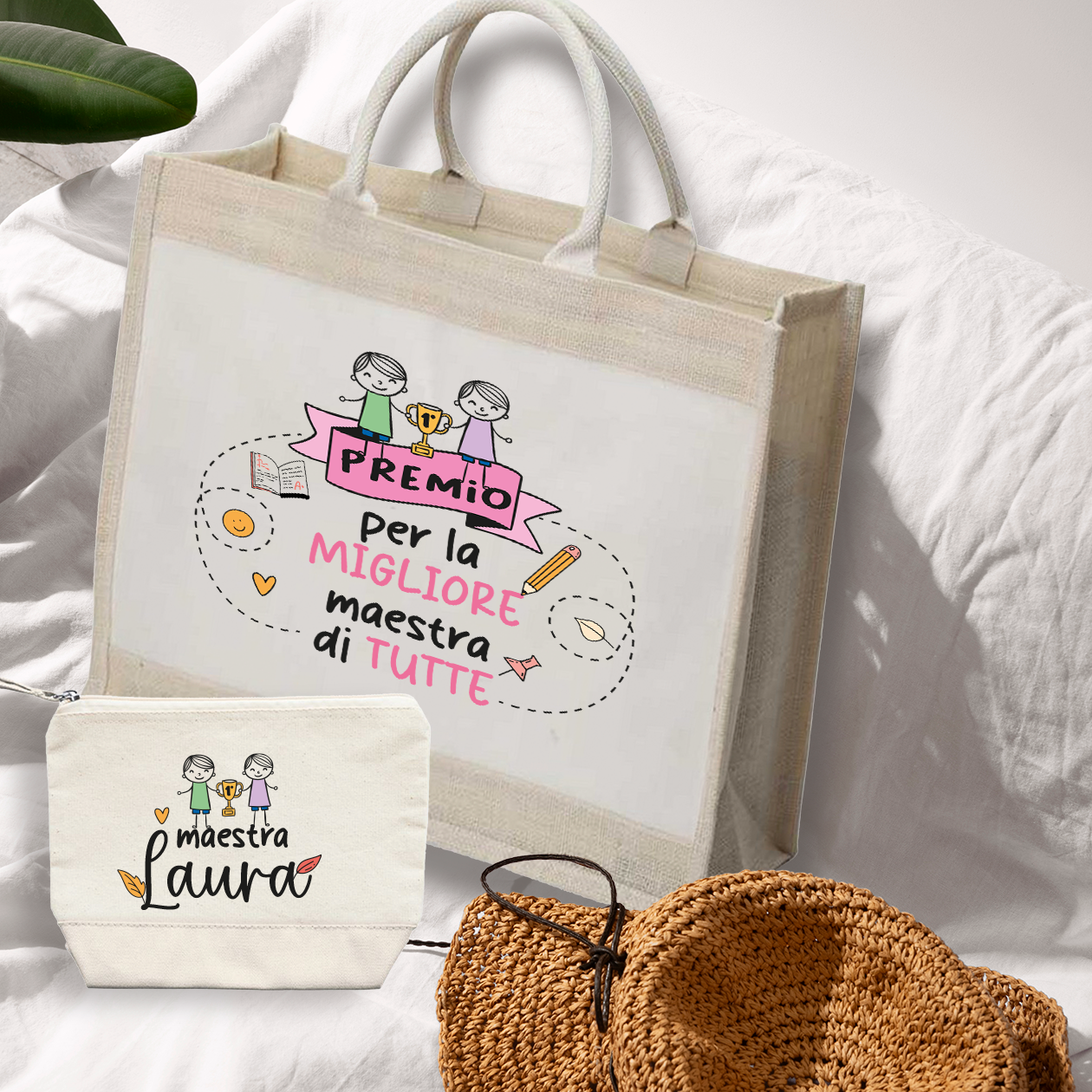 Premio per la migliore maestra di tutte - Borsa mare & Pochette - Combo