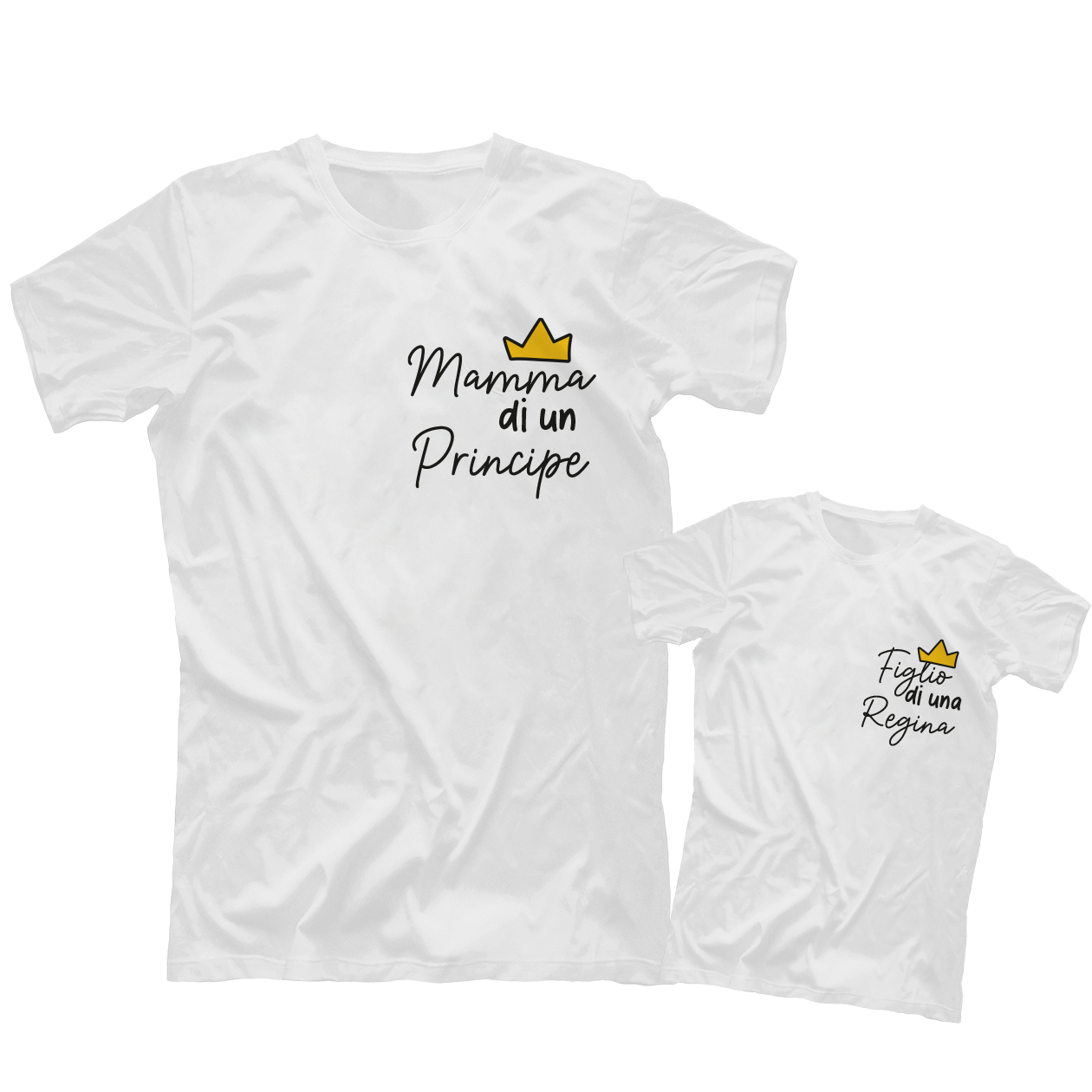 Regina e principe - Coppia t-shirt