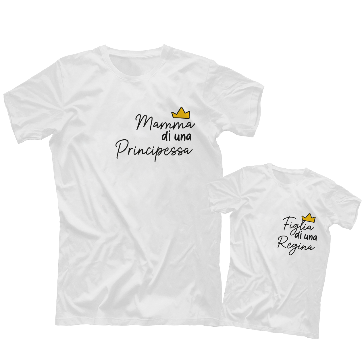 Regina e principessa - Coppia t-shirt