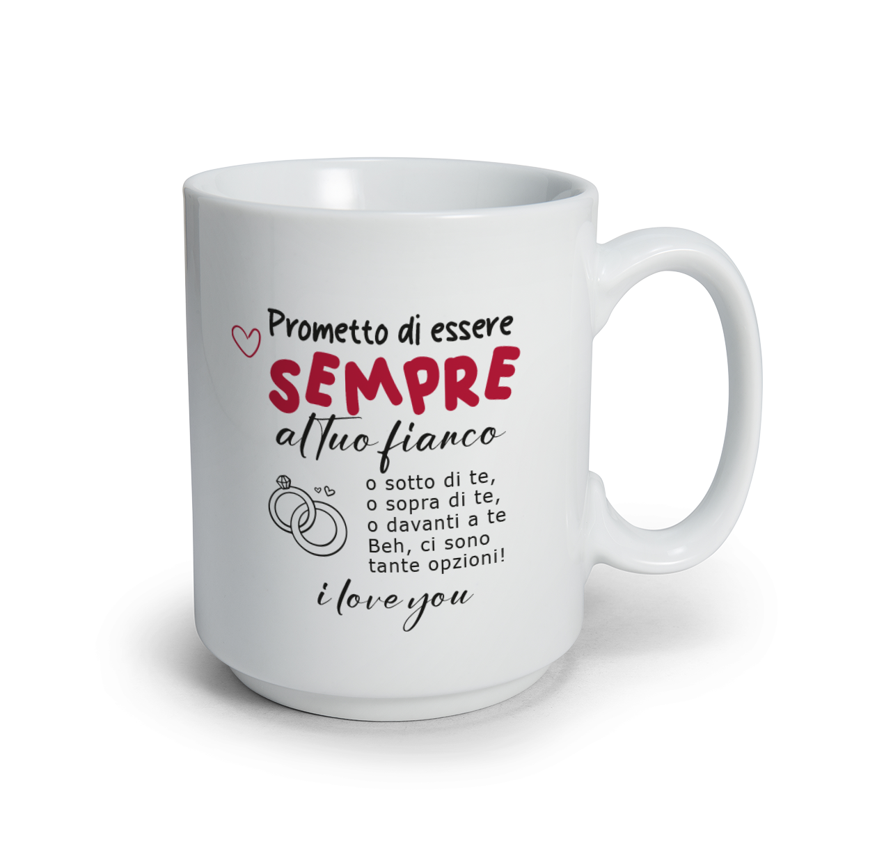 Prometto di essere sempre al tuo fianco - Tazza mug