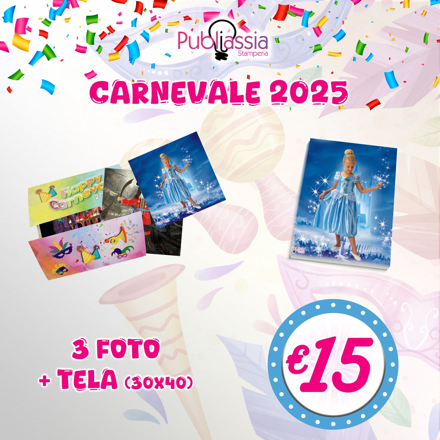 Offerta Carnevale 5 - Foto e Tela quadro