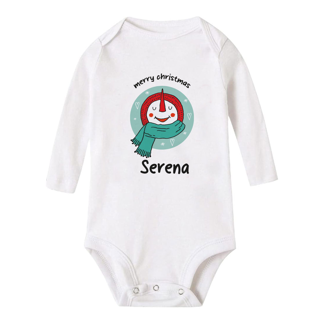 Snowman - Tutina neonato - body personalizzato con nome