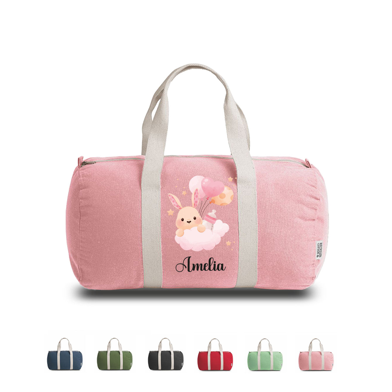 Rabbit love - Borsa - personalizzata con nome