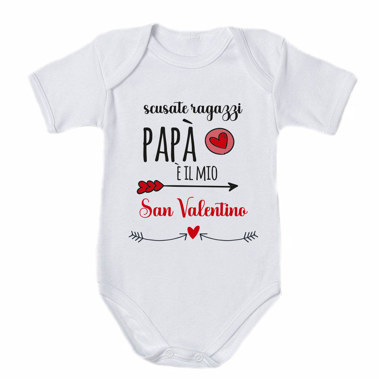 Papà è il mio San Valentino - Tutina neonato - body