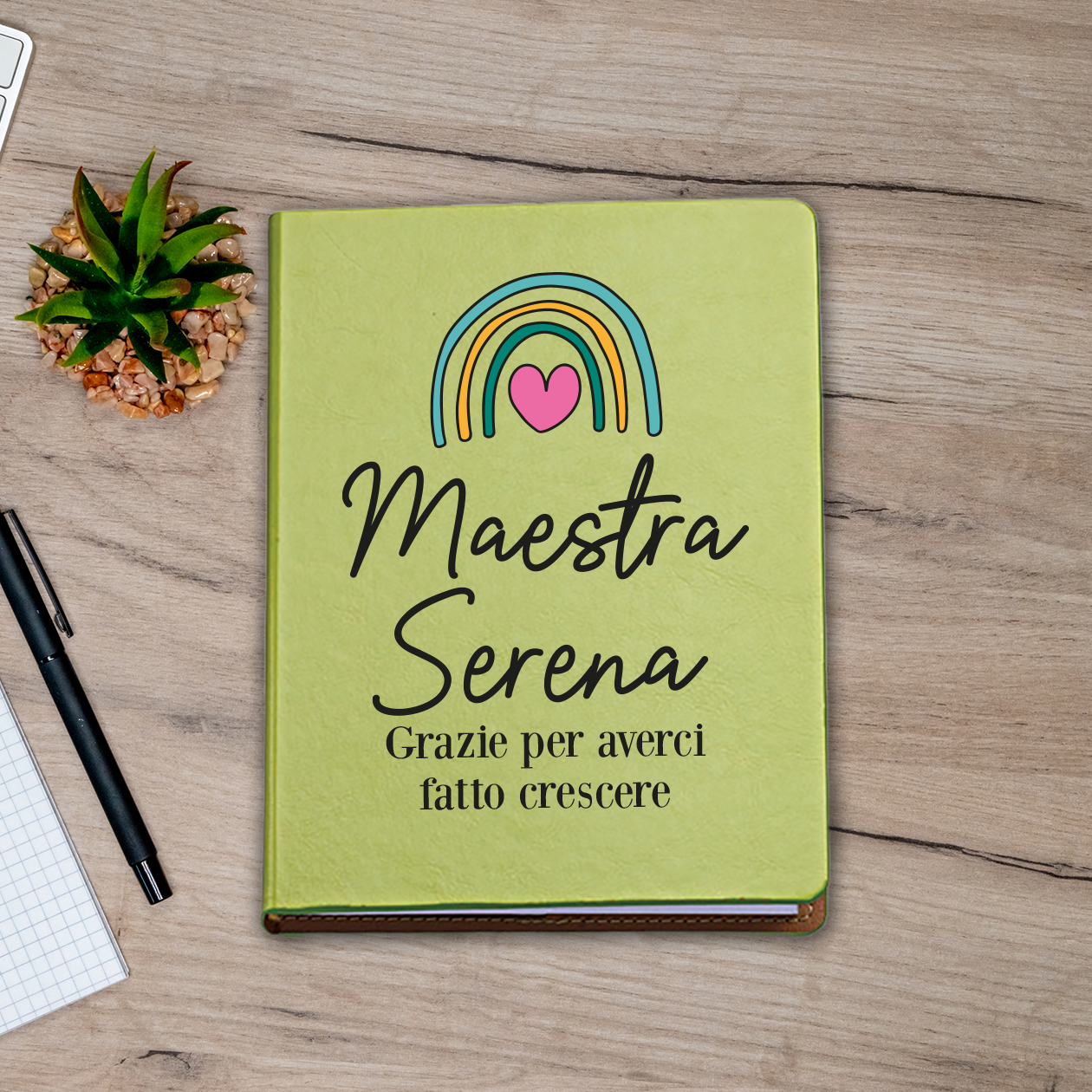 Grazie per averci fatto crescere - Block Notes personalizzato