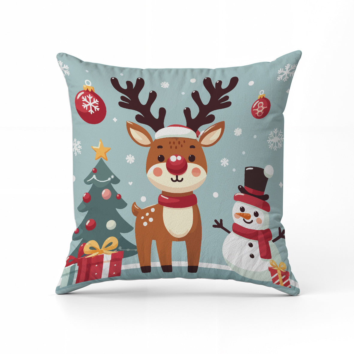 Reindeer - Cuscino Personalizzato - idea regalo Natale