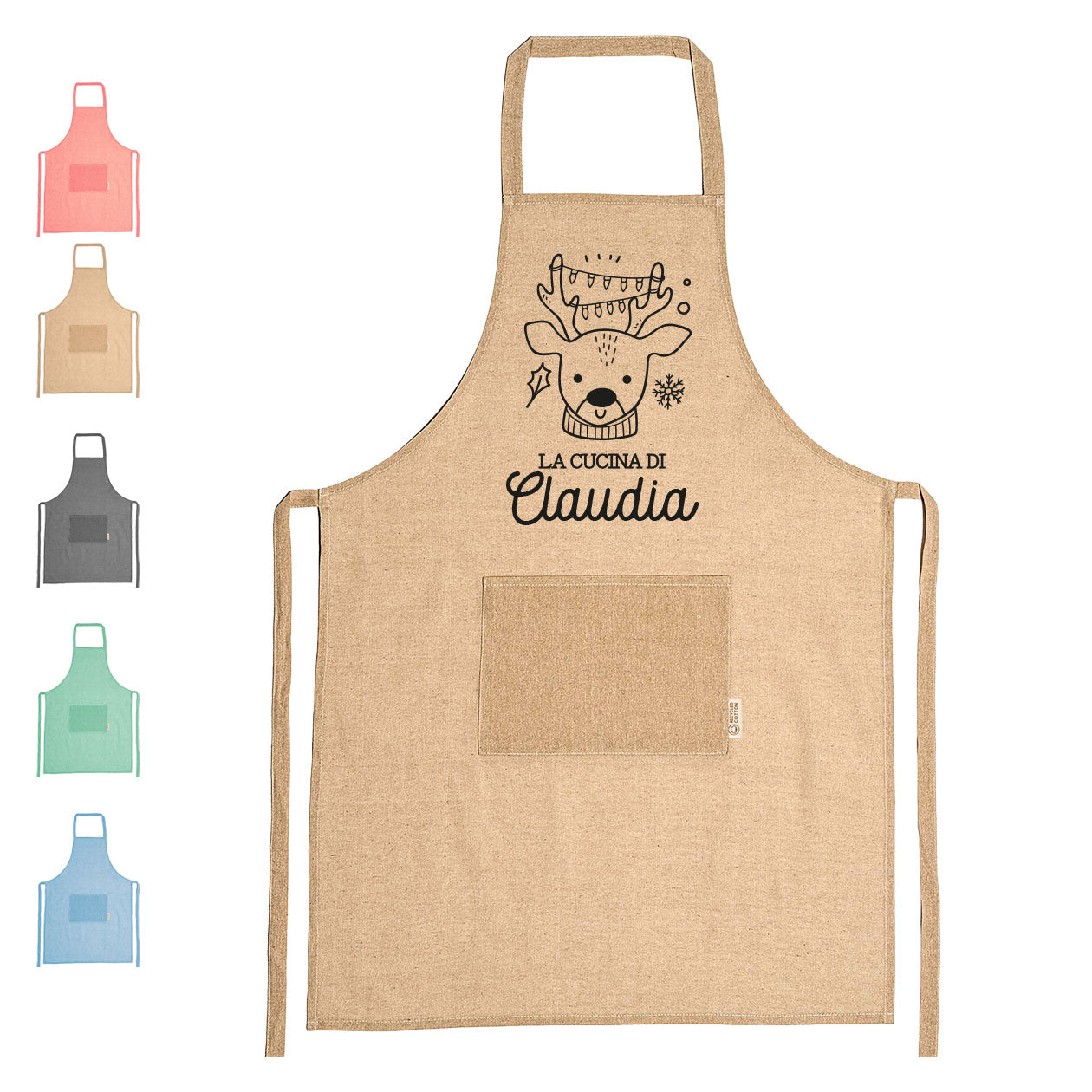 La cucina di... - Grembiule da Cucina Natalizio - personalizzato con nome