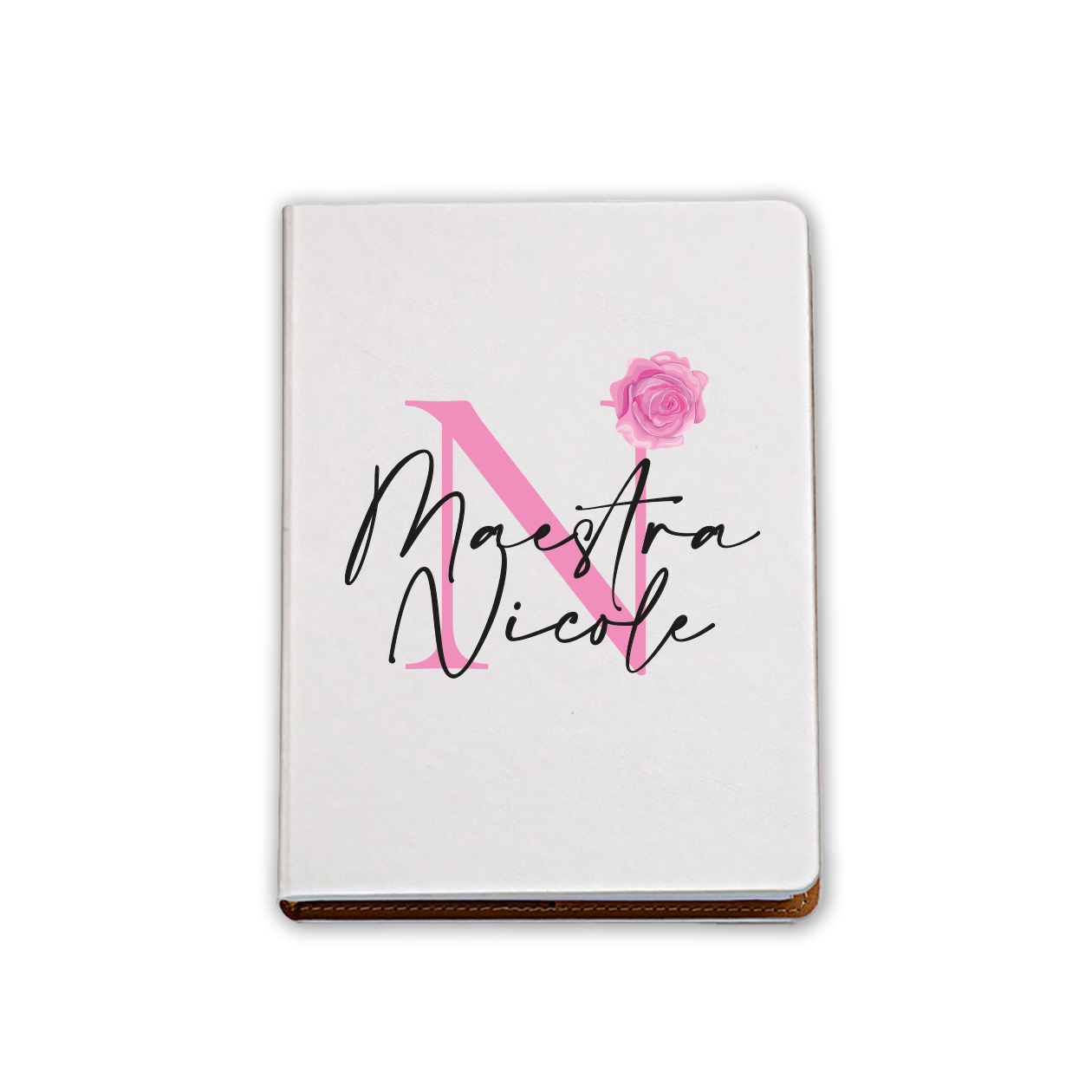 Maestra flower - Block Notes personalizzato con nome