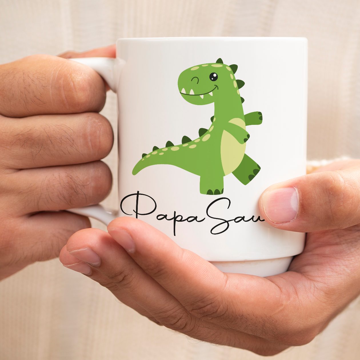 Papà Dino - Tazza mug - personalizzata con nome