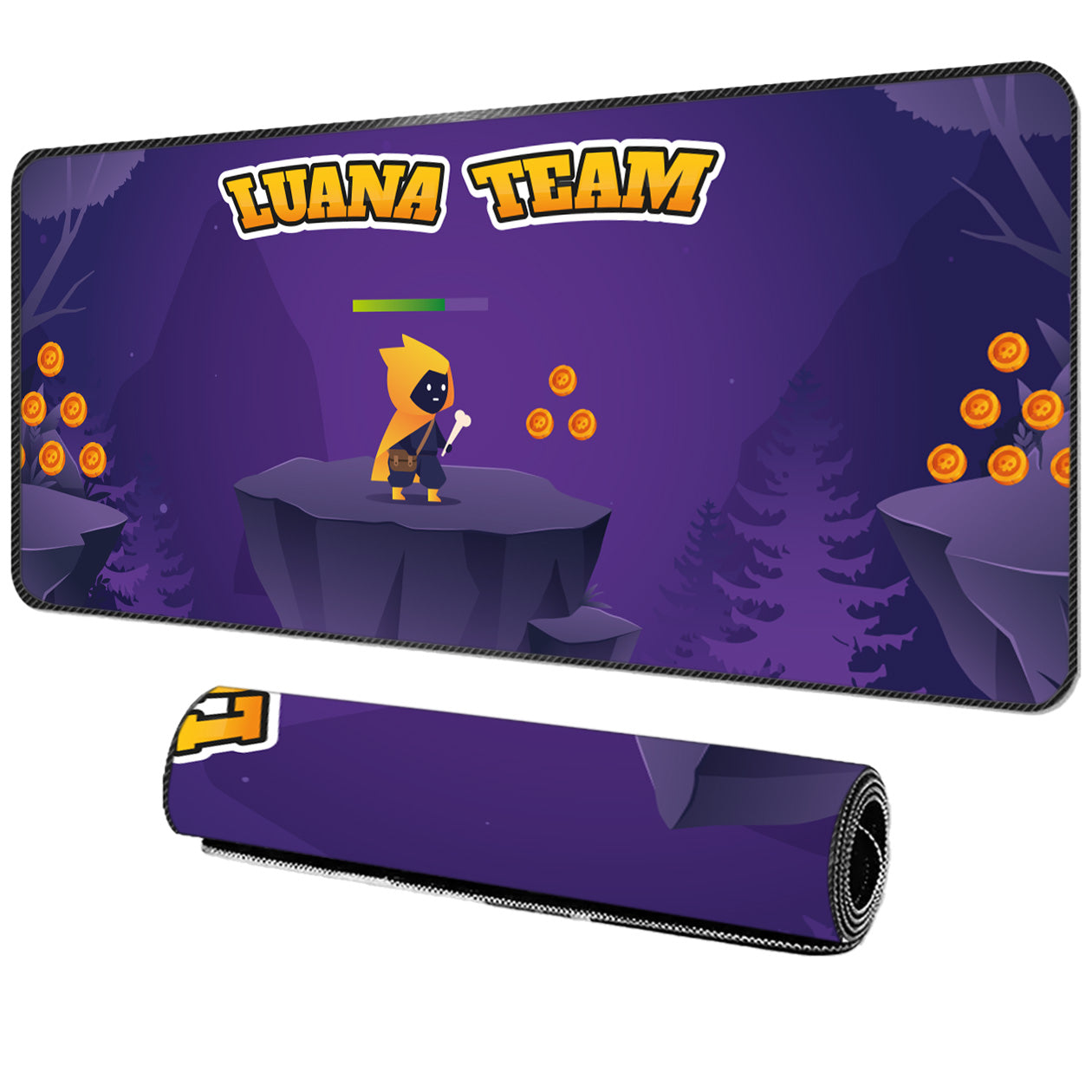 Name Team - Tappetino per mouse da gaming - personalizzato con nome