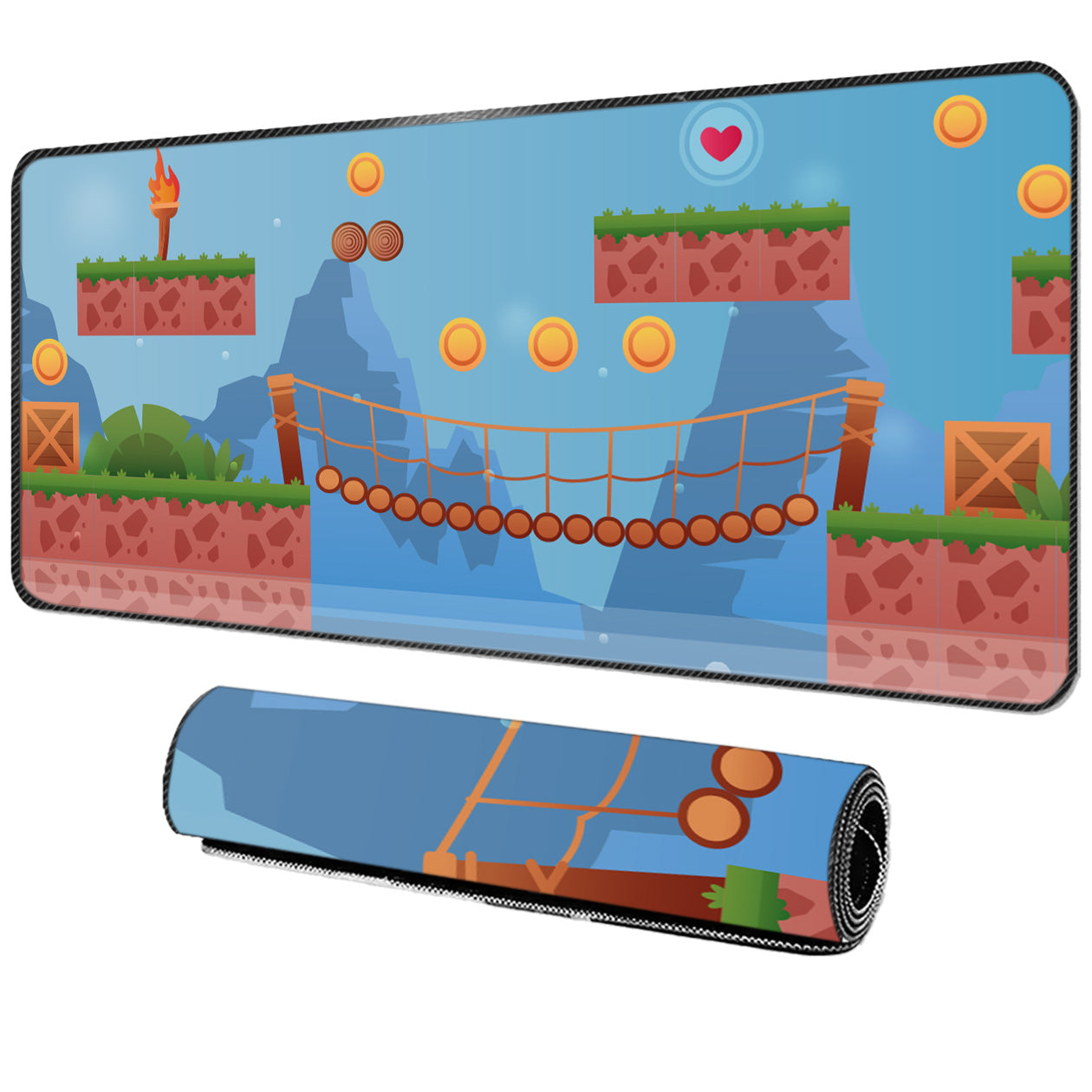 Heart Level - Tappetino per mouse da gaming