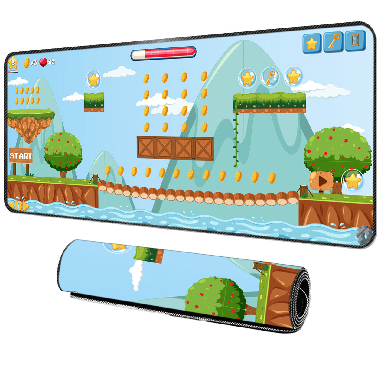 Start - Tappetino per mouse da gaming