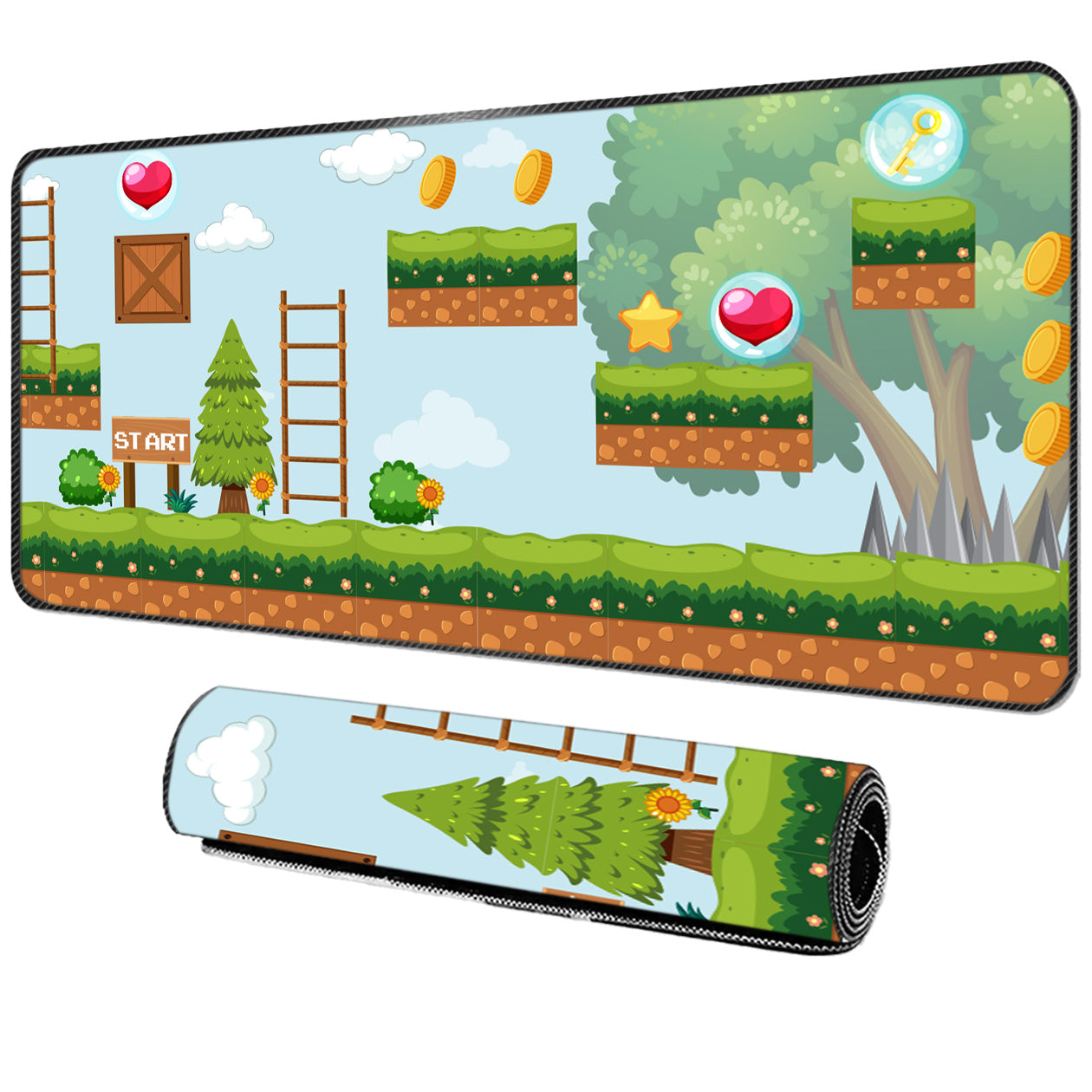 Flower level - Tappetino per mouse da gaming