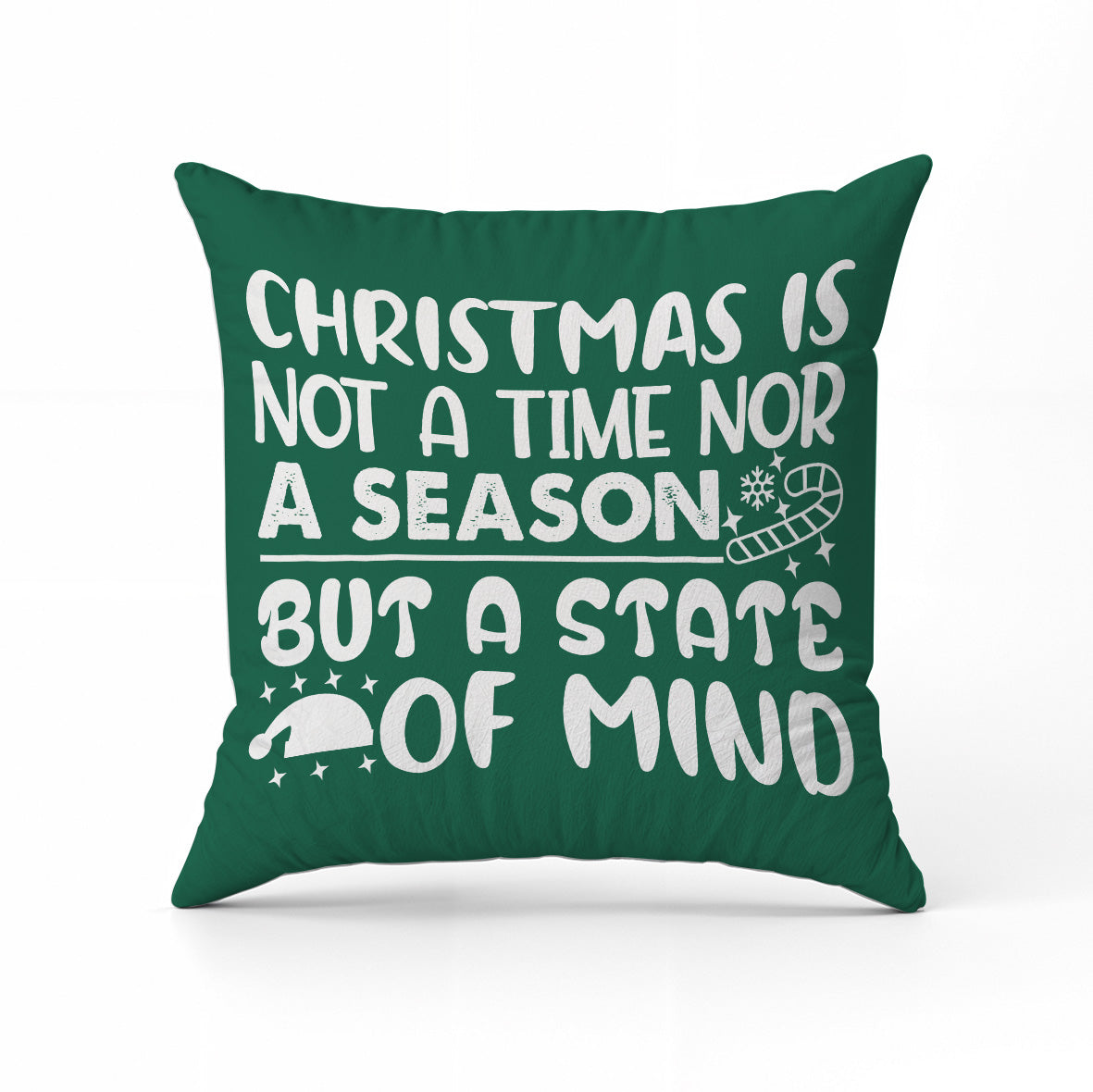 Christmas is a state of mind - Cuscino Personalizzato - idea regalo Natale